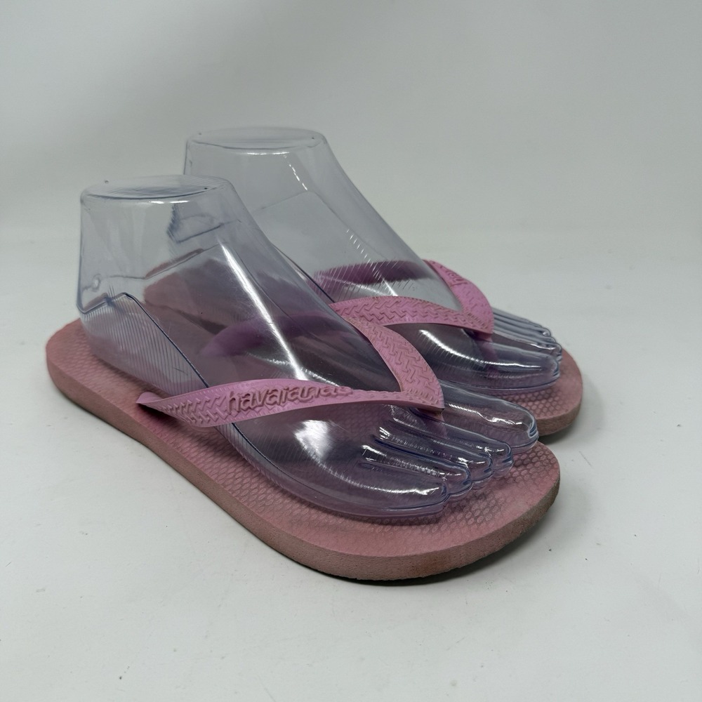 Havaianas Pink Flops W/Logo Women's Size EU 39/40 US 9